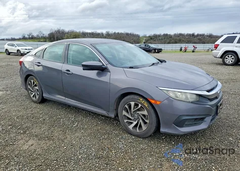 2016 Honda Civic Ex from USA, damaged, VIN 2HGFC2F72GH502730